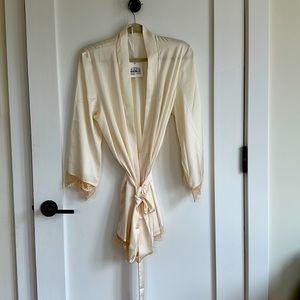 COPY - Honey Birdette Satin Robe-Ivory